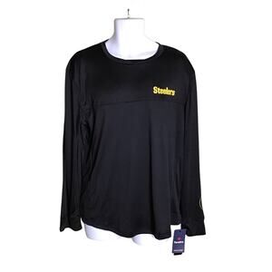 Fanatic’s Pittsburgh Steelers Men’s Team Lightweight L/S  Shirt Sz.XL Black NWT
